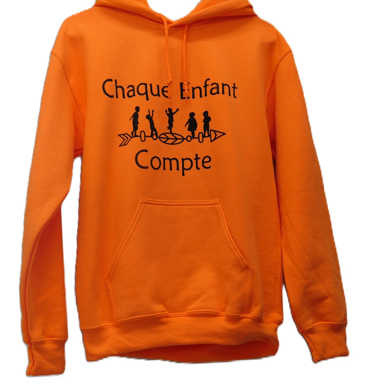 « Chaque enfant compte » – Sweats à capuche Orange Day